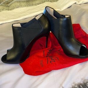 Christian Louboutin Peep Toe Ankle Boot